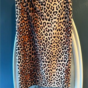 SHEIN Leopard Print Pencil Skirt - Brown and Black